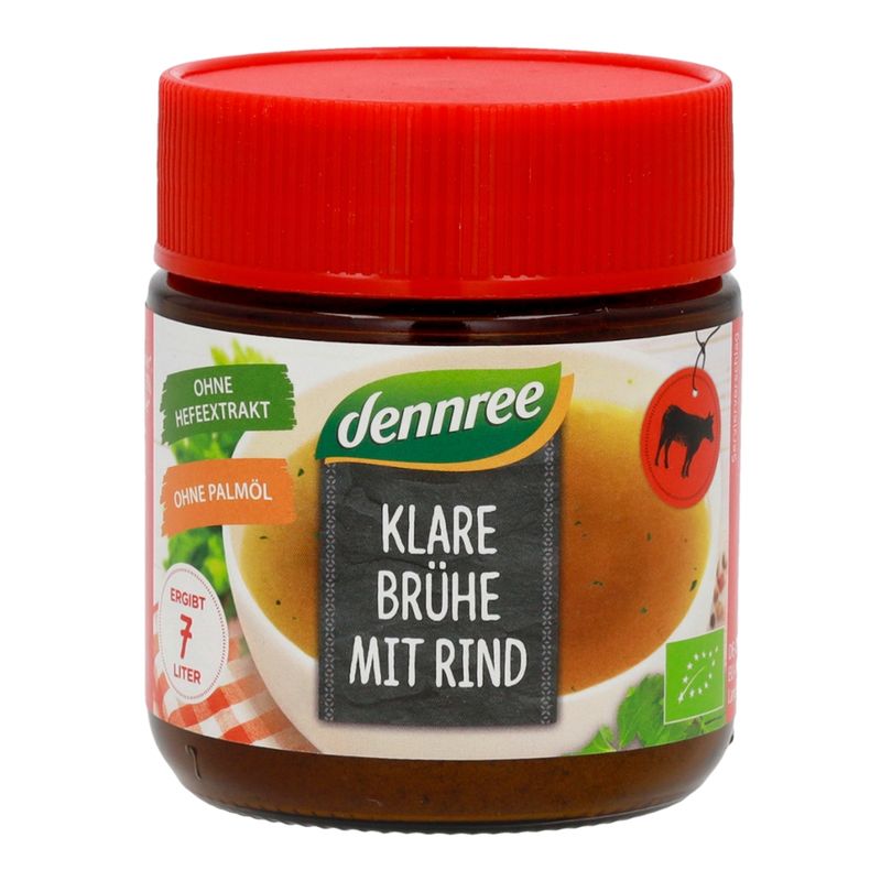 dennree Klare Brühe mit 3% Rindfleischanteil - Produktbild