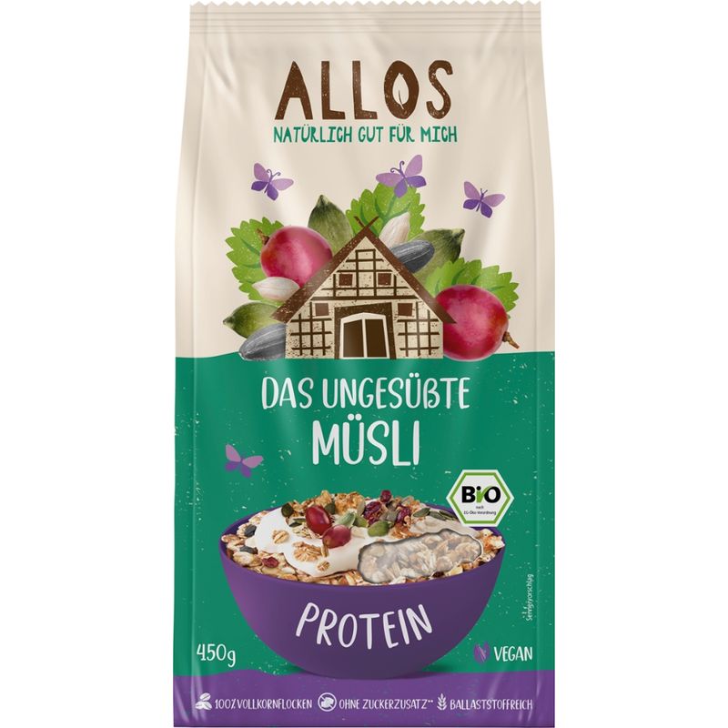 Allos Das ungesüßte Müsli Protein - Produktbild