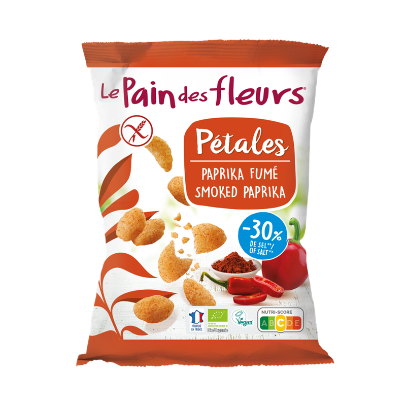 Blumenbrot Gepuffte Chips aus Bio Getreide und Paprikabasis - Produktbild