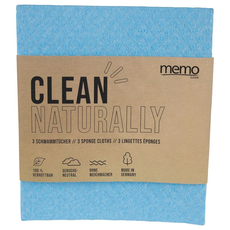 memo 3 Stck. memo Schwammtücher sortiert - Produktbild