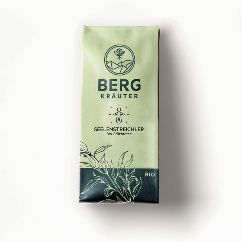 Bergkräuter Bergkräuter BIO Seelenstreichler Früchtetee 100g - Produktbild