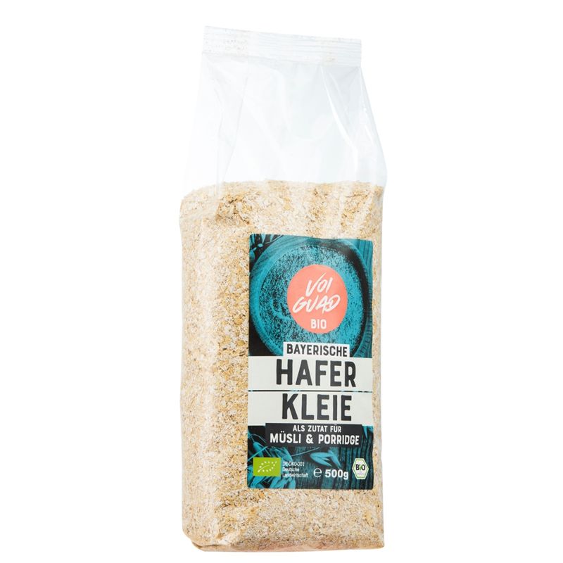 Voi Guad Bayrische Bio Haferkleie als Zutat für Porridge und Müsli - Produktbild