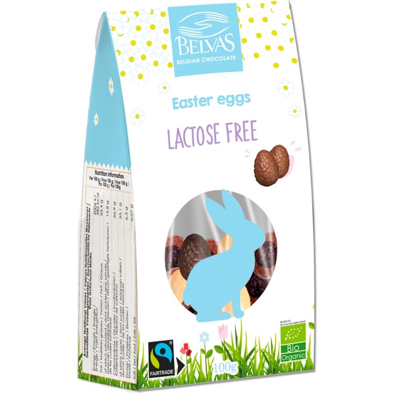 Belvas Belvas Lactose Free Easter Eggs 100g - Produktbild