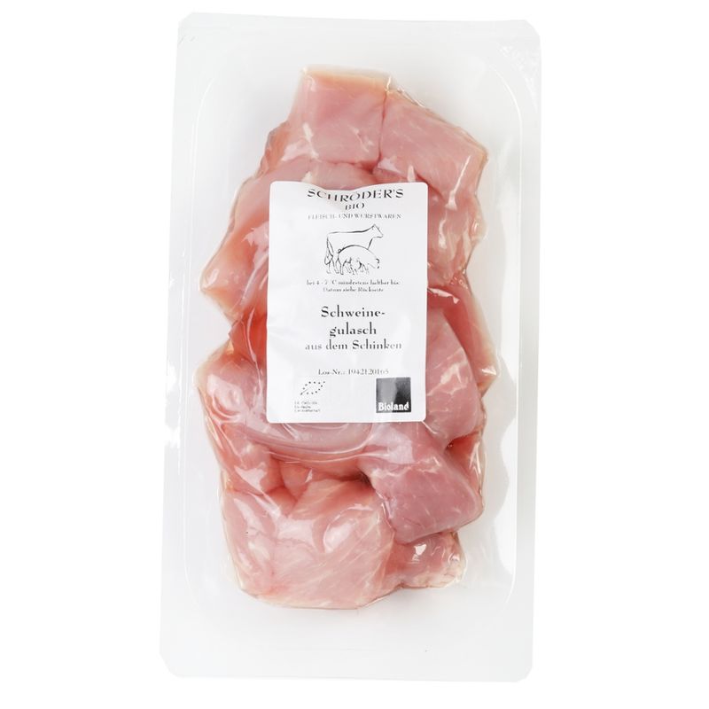 Schröder's Bio Fleisch- und Wurstwaren Schweinegulasch ca. 400 g - Produktbild