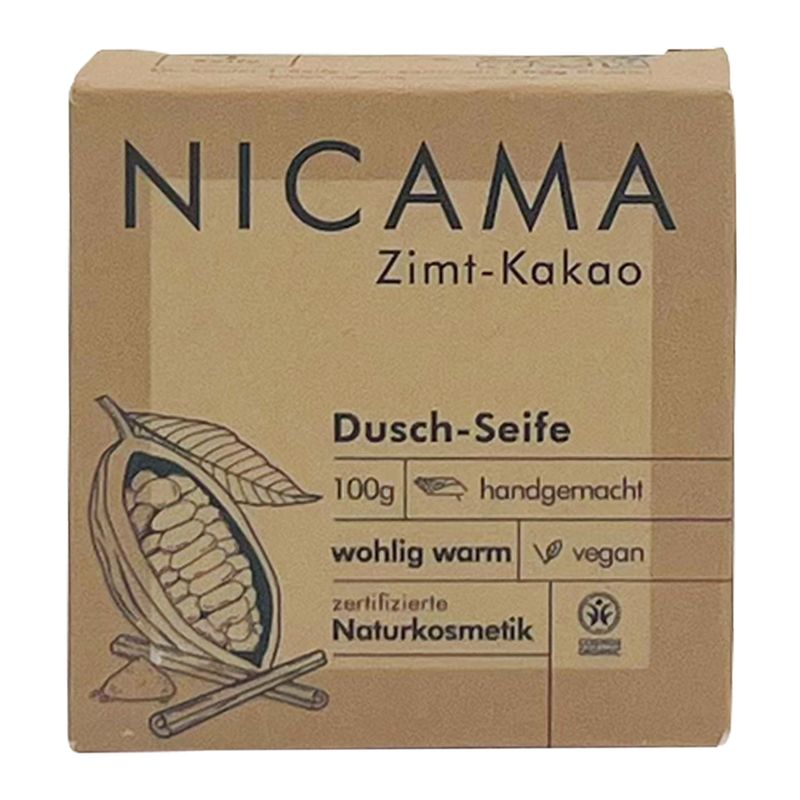 NICAMA NICAMA zertifizierte Bio-Seife Zimt-Kakao 100g - Produktbild