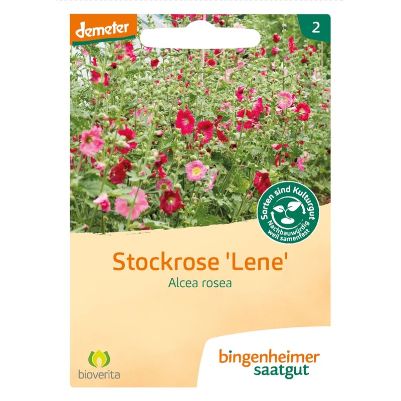 Bingenheimer Saatgut Stockrose Lene - Blumen (Saatgut) - Produktbild