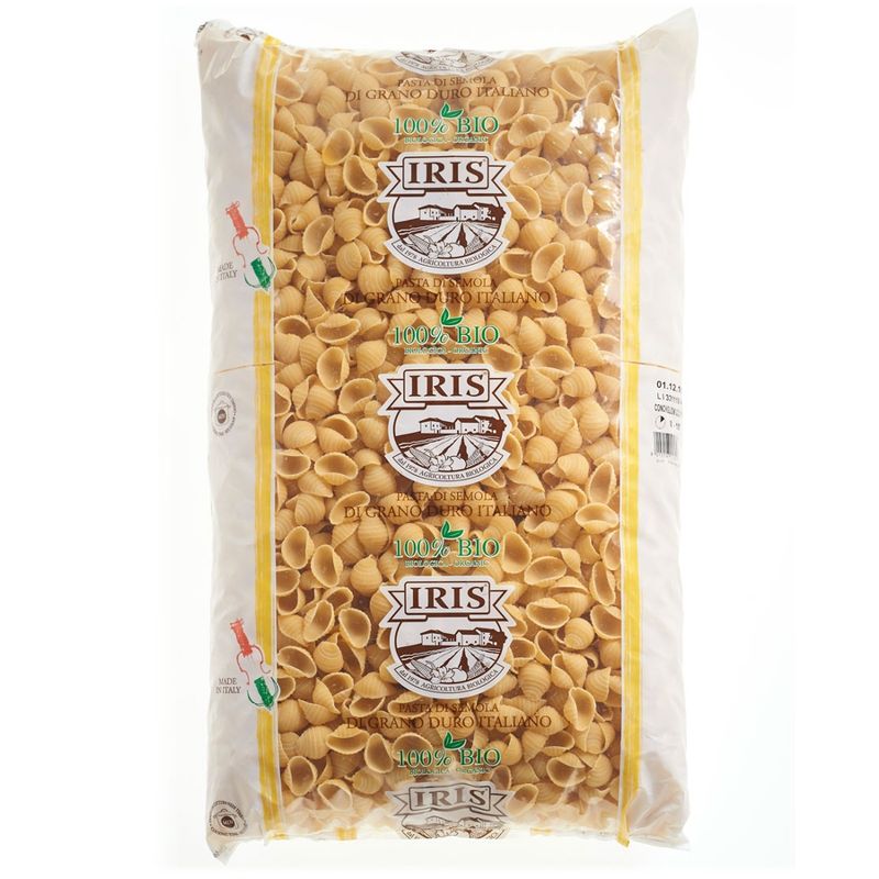 IRIS  Conchiglioni, Muschelförmige helle Hartweizen-Nudeln 5 kg - Produktbild