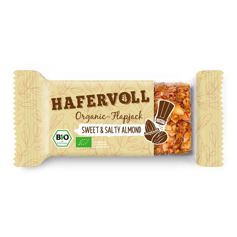 Hafervoll HNC HV BIO SWEET & SALTY ALMOND 60G FLAPJACK - Produktbild