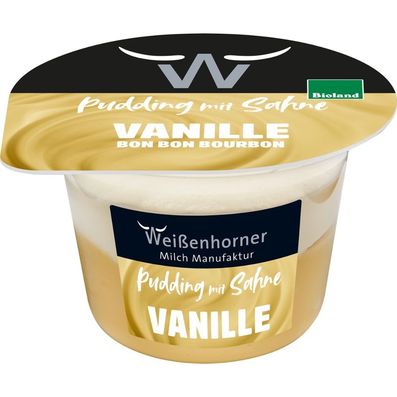 Weißenhorner Milch Manufaktur WH MM Bioland Pudding mit Sahne Vanille - Produktbild