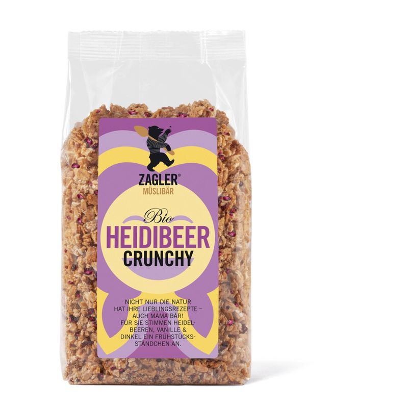 ZAGLER MÜSLIBÄR ZAGLER Bio-Heidibeer-Crunchy 500g, knusprig gebacken - Produktbild