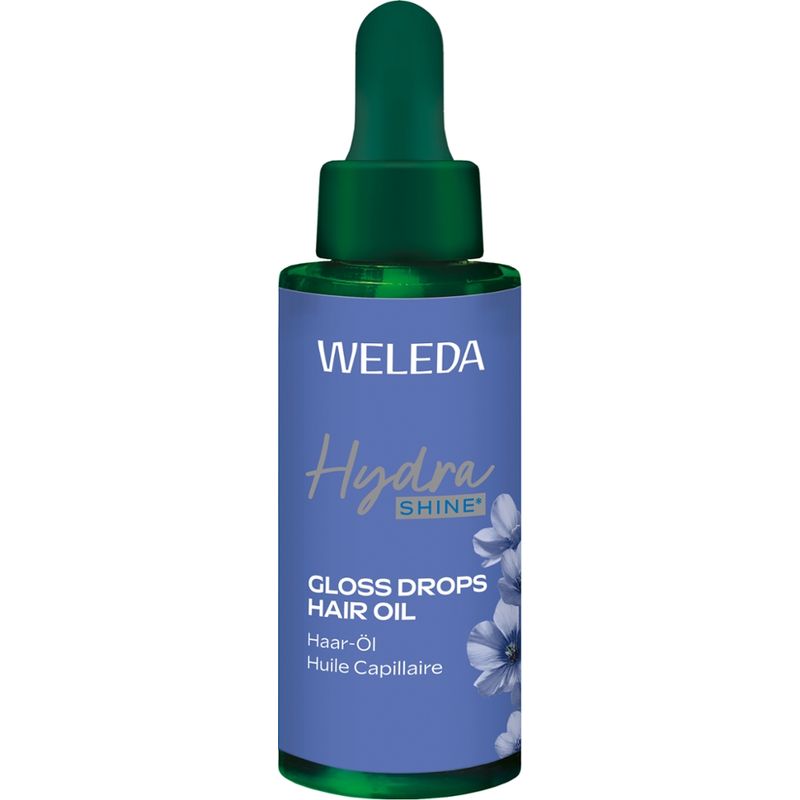 Weleda WELEDA HydroShine Gloss Drops Haaröl Alpen-Lein - Produktbild