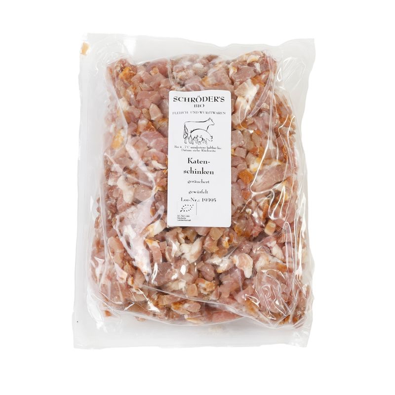 Schröder's Bio Fleisch- und Wurstwaren Katenschinken gewürfelt 1 kg - Produktbild