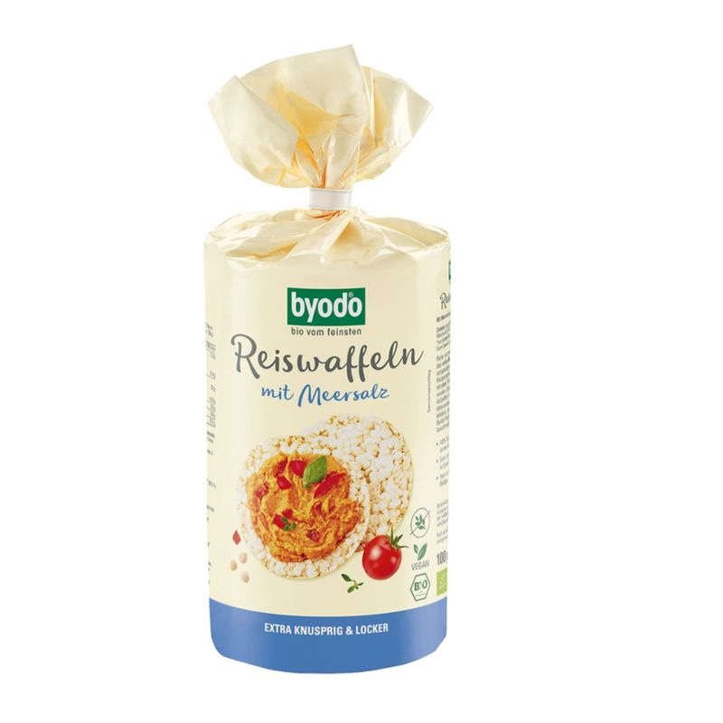 Byodo Byodo Rice Cakes with Sea Salt, 100g - Produktbild