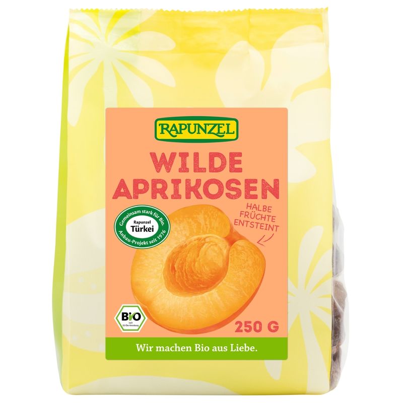 Rapunzel Wilde Aprikosen halb, entsteint, Projekt - Produktbild