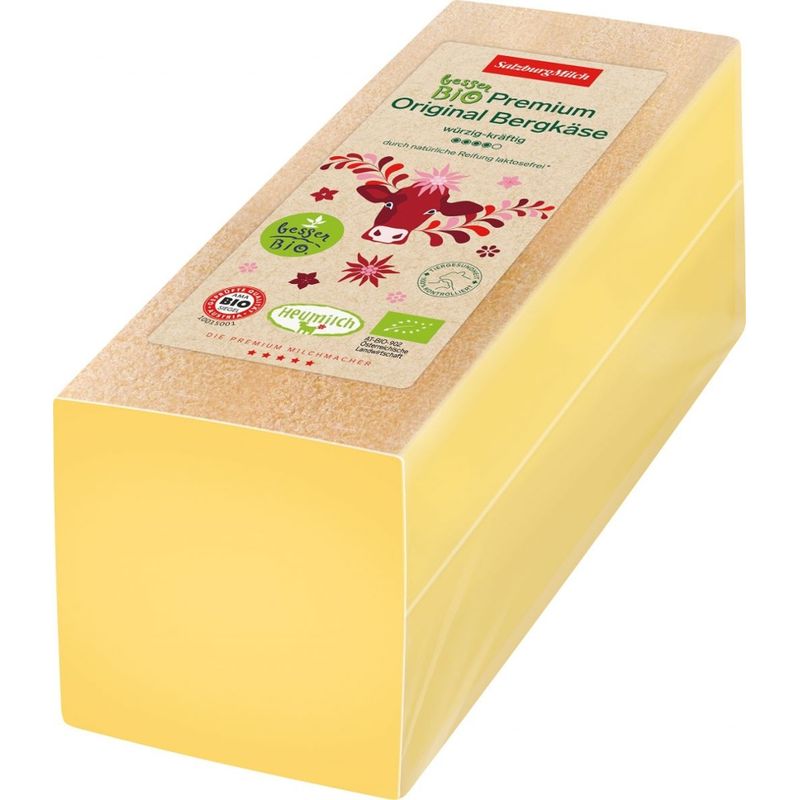 SalzburgMilch SalzburgMilch Bio Premium Bergkäse Stange 50 % ca.2,6kg - Produktbild