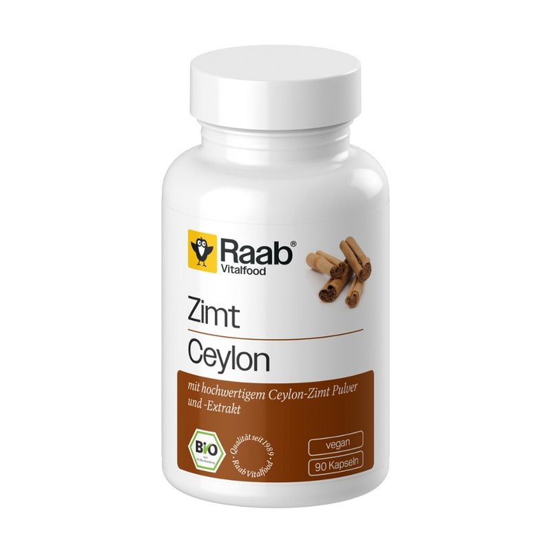 Raab Vitalfood BIO Zimt 90 Kapseln à 450 mg - Produktbild