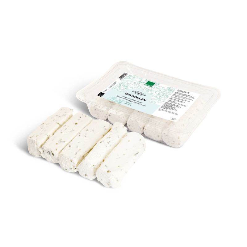 Hofkäserei Burghof  Ziegenfrischkäse Rollen Kräuter - Produktbild