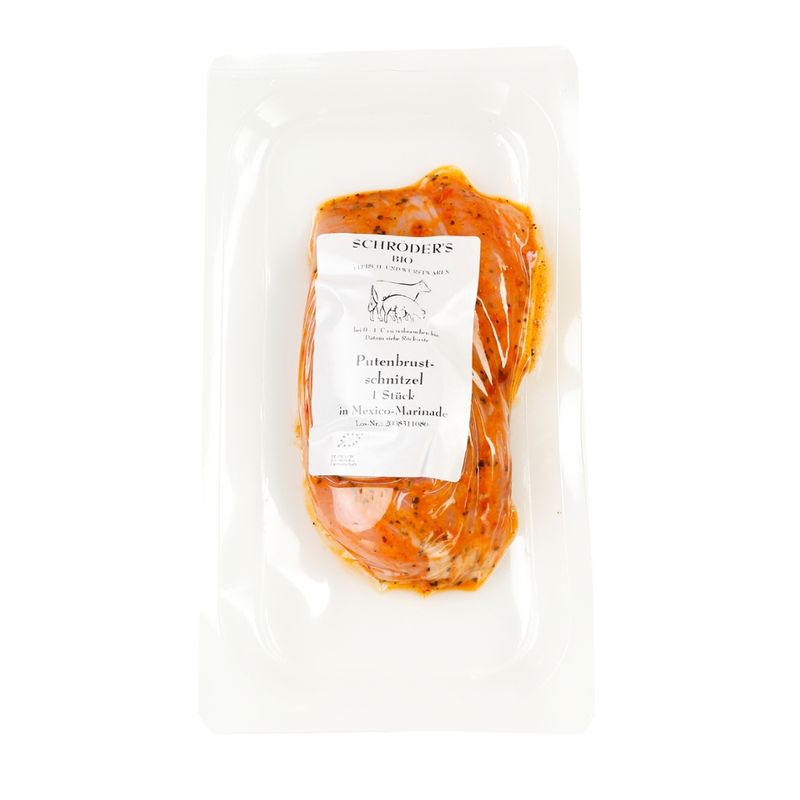 Schröder's Bio Fleisch- und Wurstwaren Putenbrustschnitzel Mexiko 1x180 g - Produktbild