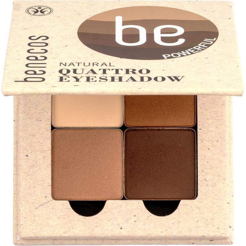 benecos benecos Natural Quattro Eyeshadow coffee & cream - Produktbild