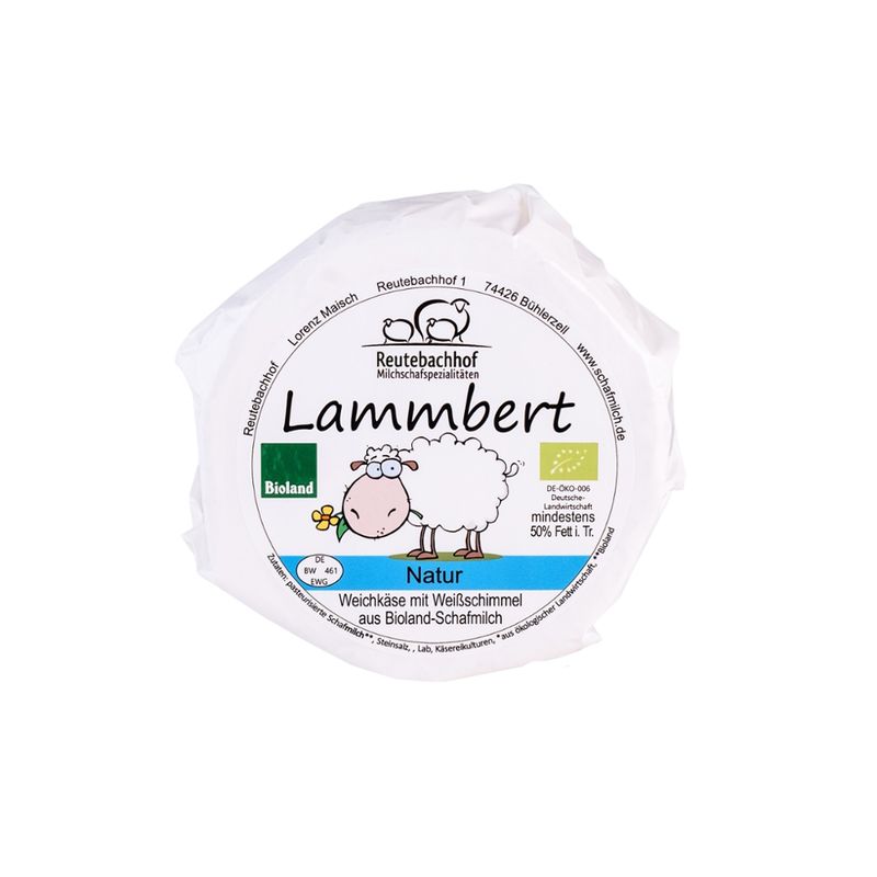 Reutebachhof Bio-Schafmilch-Weichkäse mit Weißschimmel, Lammbert - Produktbild