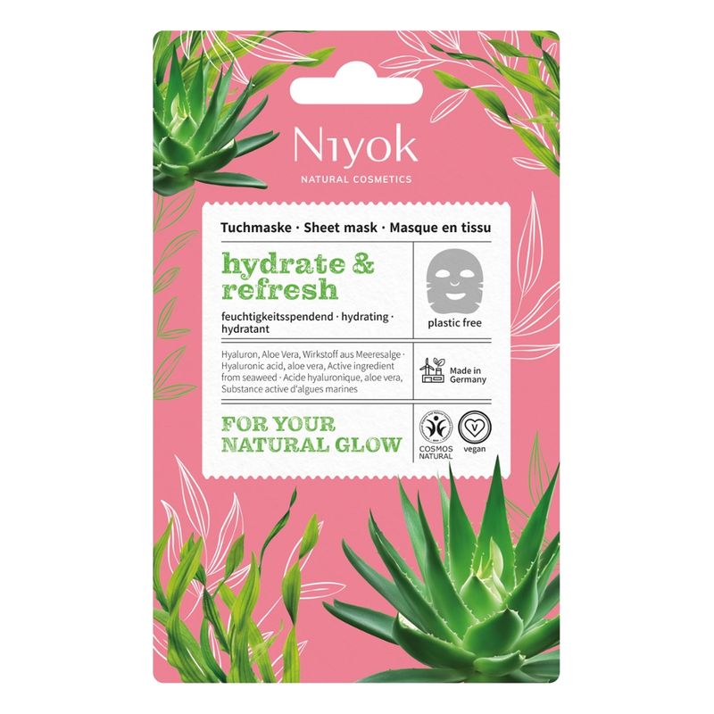 Niyok Feuchtigkeitsspendende Tuchmaske hydrate & refresh - Produktbild