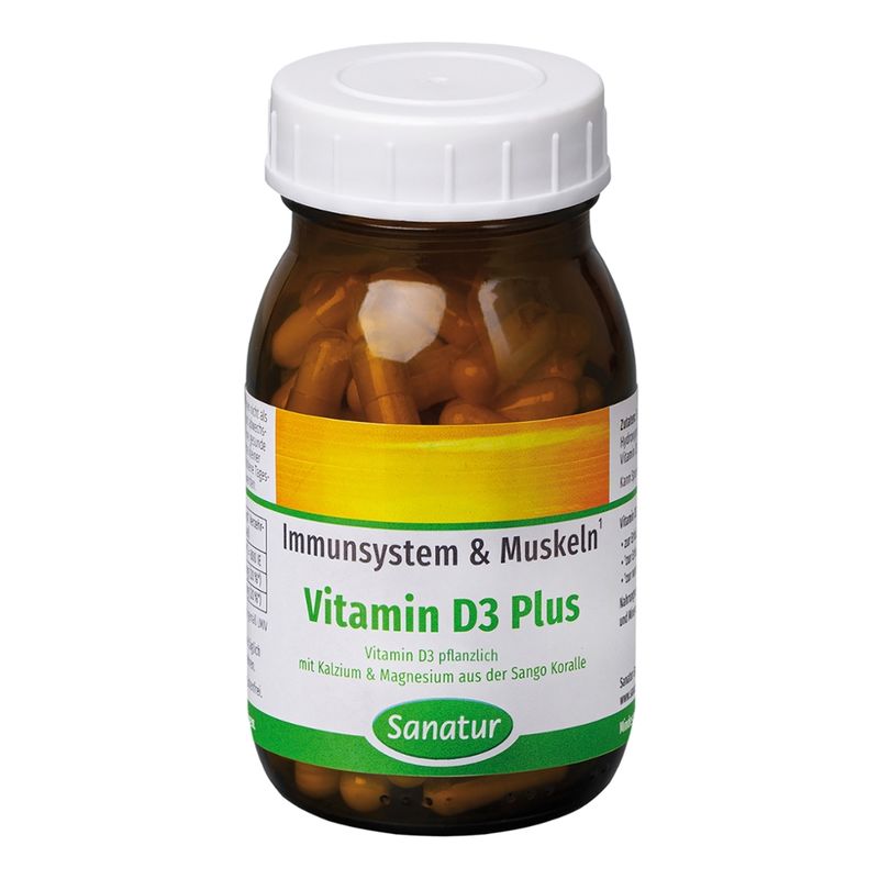 Sanatur Vitamin D3 Plus, 90 Kapseln - Produktbild
