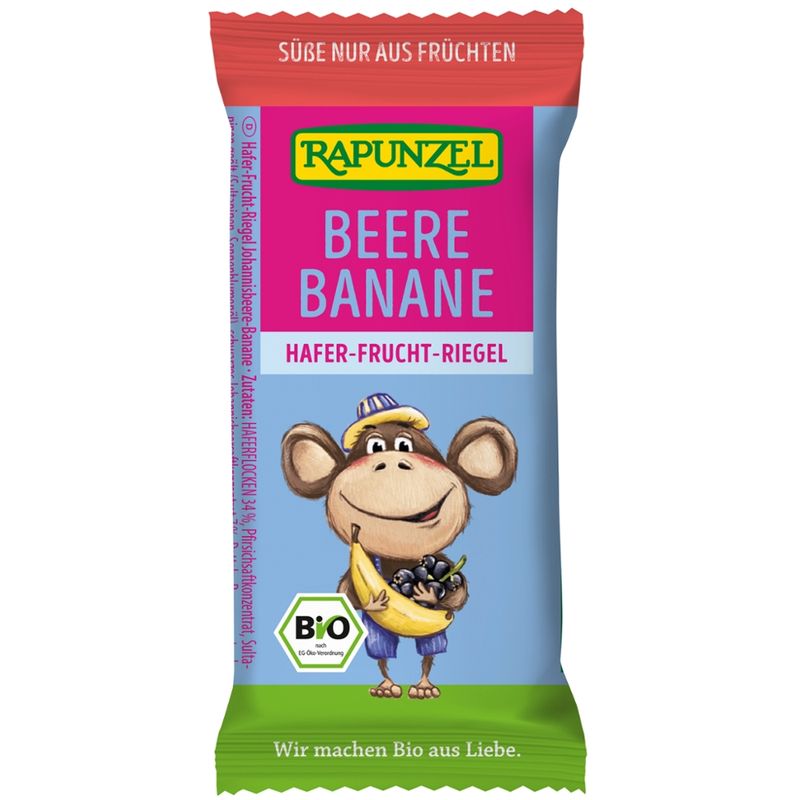 Rapunzel Kinder Hafer-Frucht-Riegel Beere-Banane - Produktbild