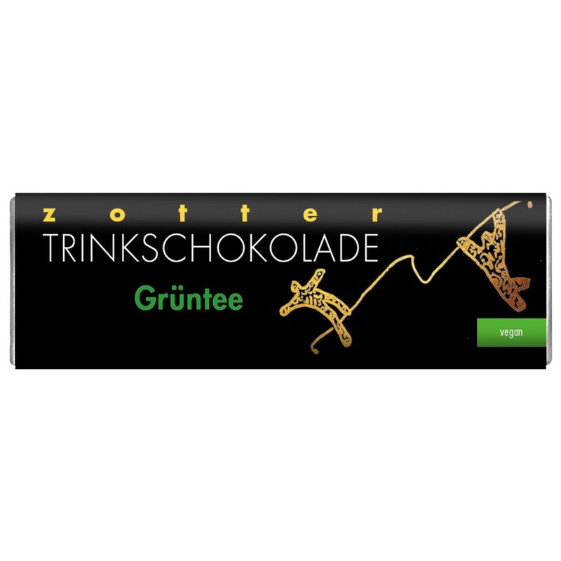 Zotter Schokolade Trinkschokolade – Grüntee - vegan - Produktbild