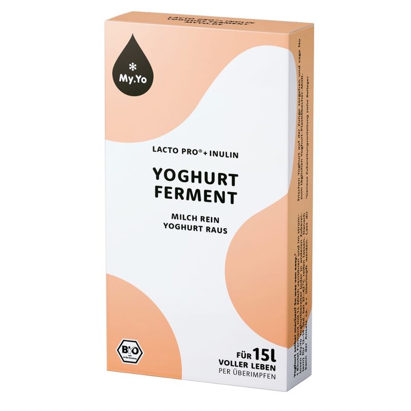 My.Yo Bio Yoghurt Ferment Lacto Pro® + Inulin, zur Herstellung von je 1L Joghurt, Inhalt: 3 Beutel à 25g - Produktbild