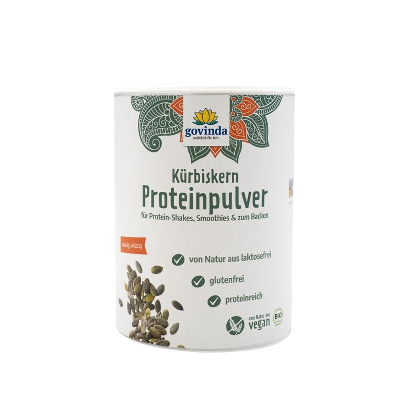 Govinda Kürbiskern Proteinpulver für Protein-Shakes, Smoothies & zum Backen - Produktbild