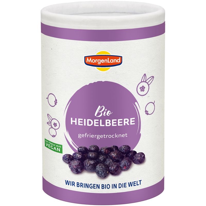 MorgenLand Bio Heidelbeeren gefriergetrocknet - Produktbild