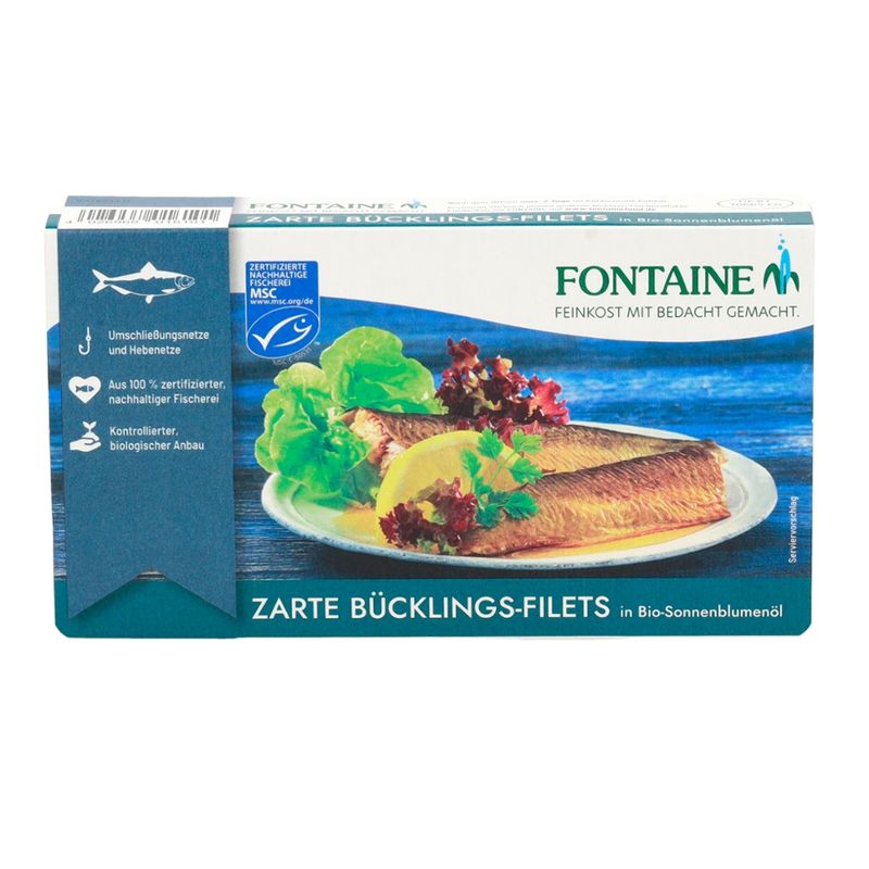 Fontaine Bücklingsfilet in Bio-Sonnenblumenöl - Produktbild