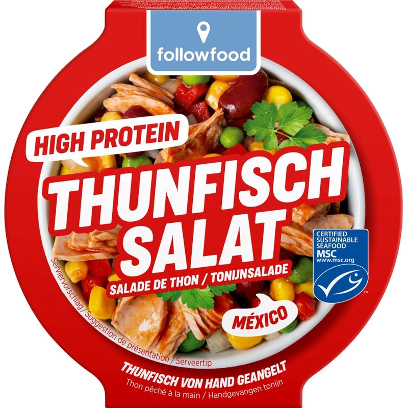 followfood Thunfisch Salat México mit Thunfisch, Mais, Kidneybohnen und Erbsen - Produktbild