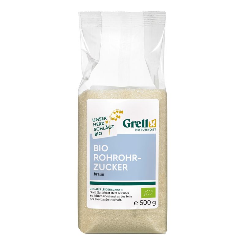 Grell Naturkost Rohrohrzucker braun - Produktbild