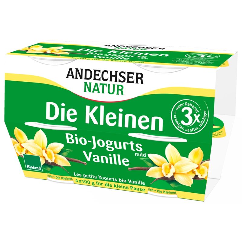 Andechser Natur AN Bio-Jogurt Vanille Cluster - Produktbild