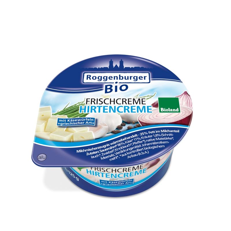 Roggenburger Bio Roggenburger Bio Frischcreme Hirte 125 g - Produktbild