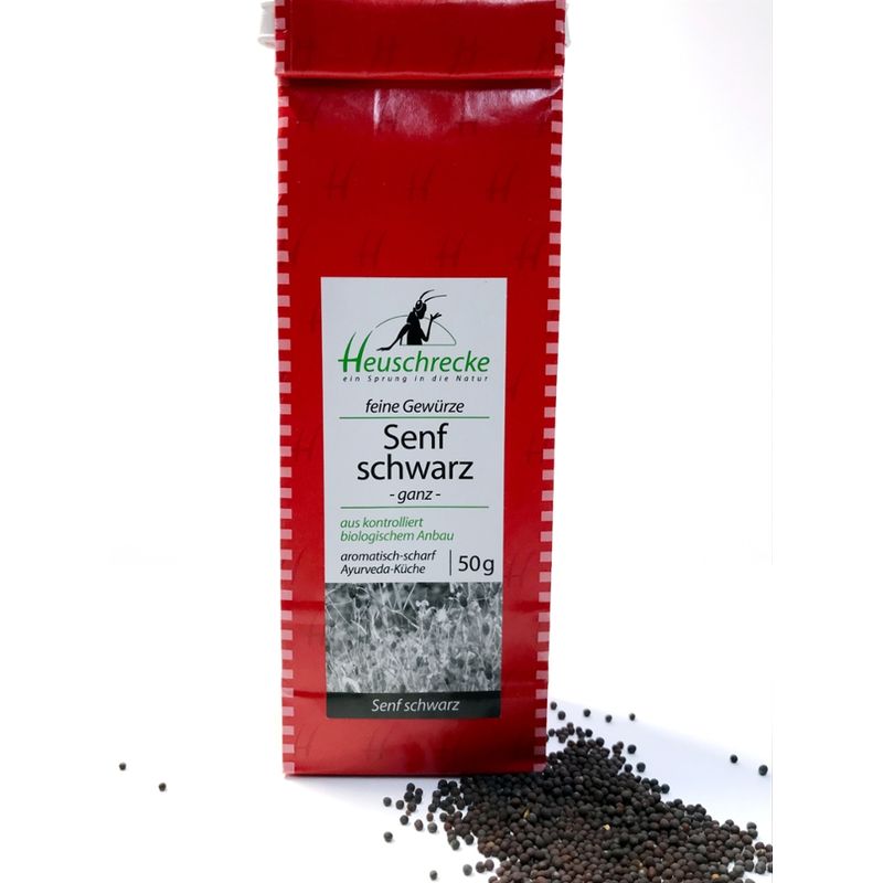 Heuschrecke Senfsaat, braun/schwarz, kbA - Produktbild