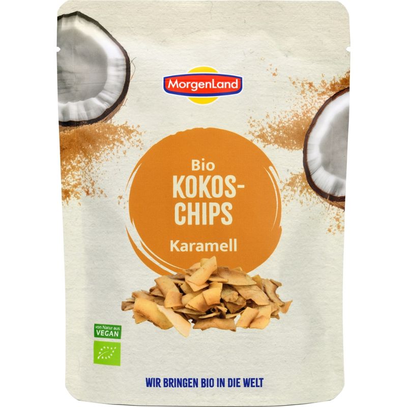 MorgenLand Bio Kokoschips Karamell - Produktbild