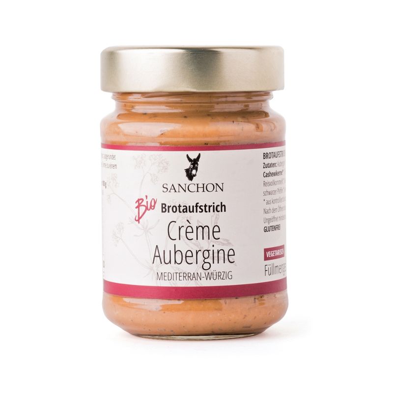 Sanchon BA Brotaufstrich Crème Aubergine, 190 g, SANCHON, bio - Produktbild