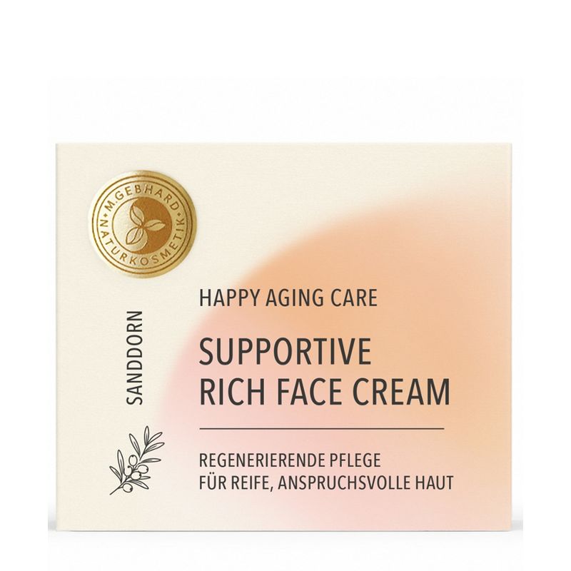 M. Gebhard Naturkosmetik SUPPORTIVE RICH FACE CREAM - Happy Aging Care - Produktbild