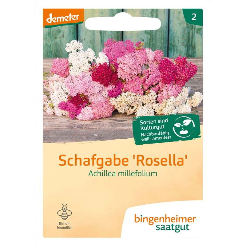Bingenheimer Saatgut Schafgarbe Rosella - Blumen (Saatgut) - Produktbild