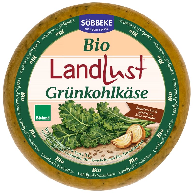 Söbbeke Bio Landlust Grünkohlkäse 50% Fett i. Tr. - Produktbild