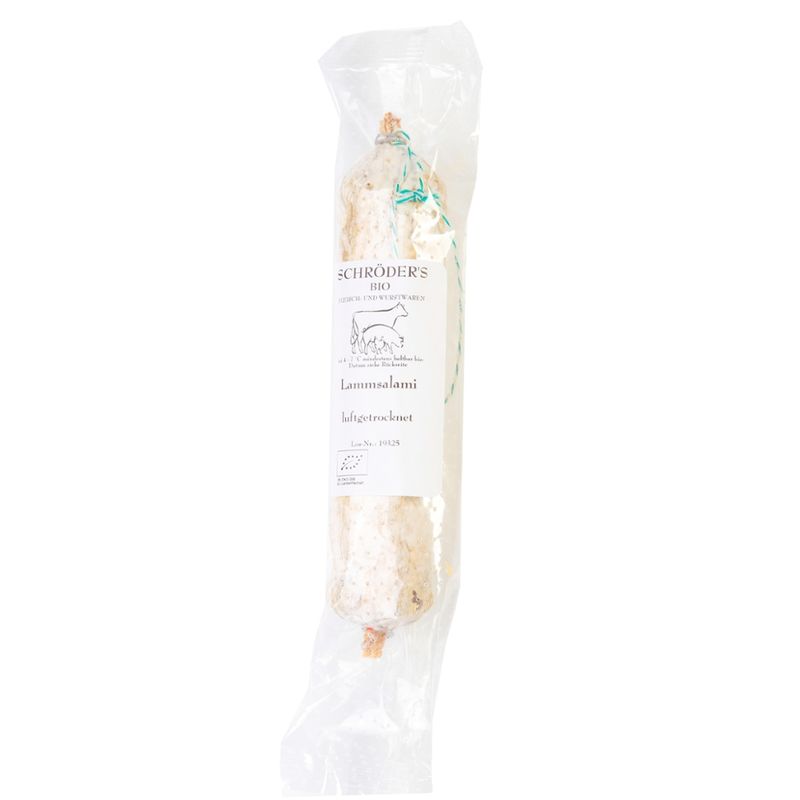 Schröder's Bio Fleisch- und Wurstwaren Lammsalami luftgetrocknet 140 g Stück - Produktbild