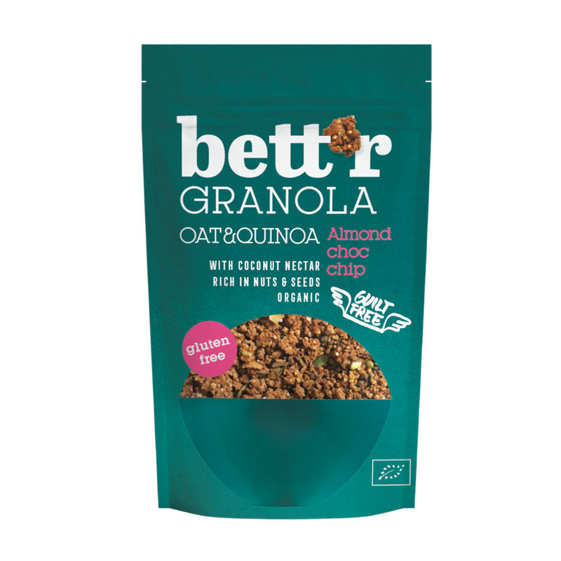 Bett'r Bio Knusper-Müsli  mit  Mandeln und dunkle Schokoladentropfen 300 g - Produktbild
