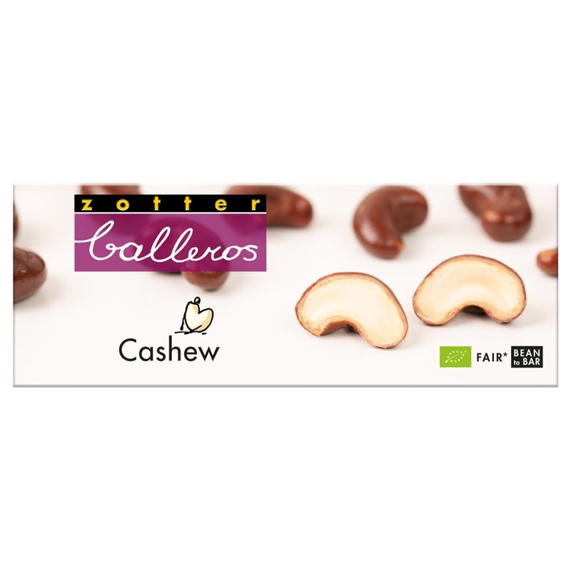 Zotter Schokolade Balleros – Cashew - Produktbild
