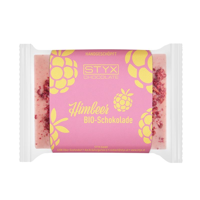 Styx Naturcosmetic Bio Weiße Schokolade Himbeere 50g - Produktbild