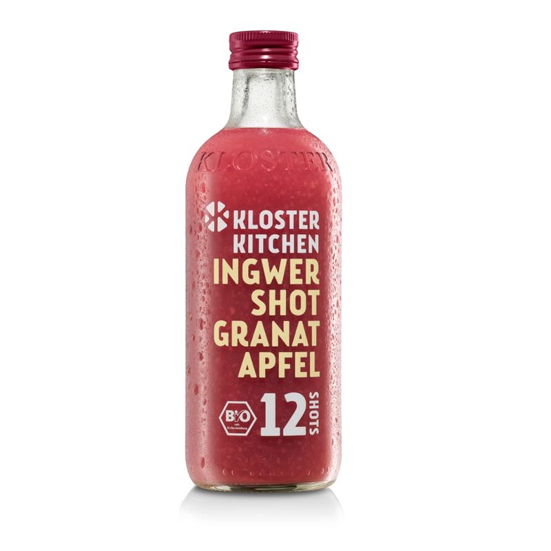KLOSTER KITCHEN BIO Ingwer Shot Granatapfel 12SHOTS - Produktbild