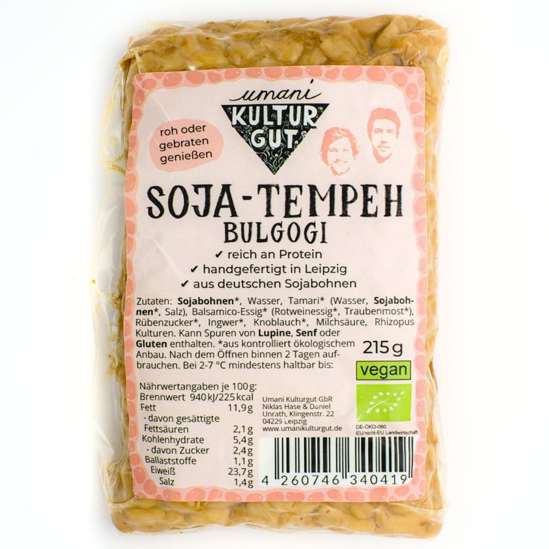 Umani Kulturgut Bio Soja-Tempeh Bulgogi 215 g - Produktbild