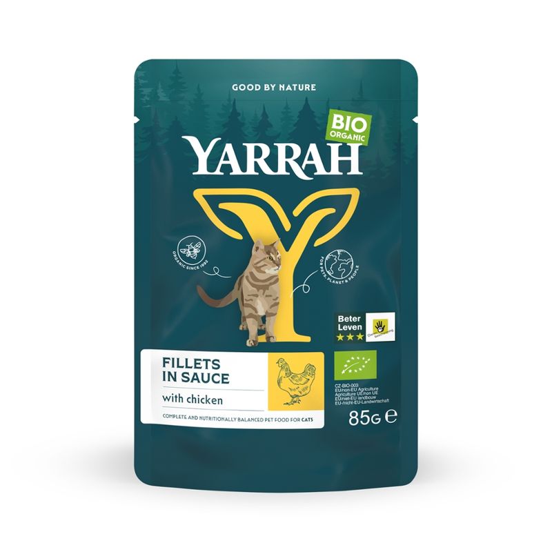 Yarrah Organic Petfood Yarrah Cat Organic Fillets with Chicken in gravy - Produktbild