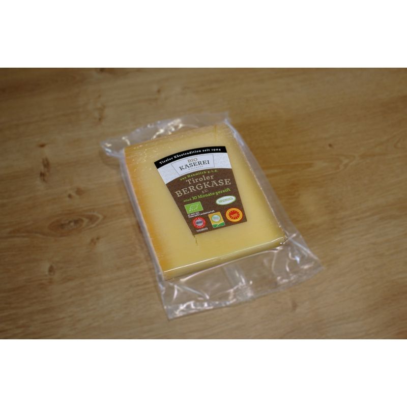 Biokäserei Walchsee  SB Tiroler Bergkäse 250g e, biologisch 10 Monate 10 Stk./Karton - Produktbild